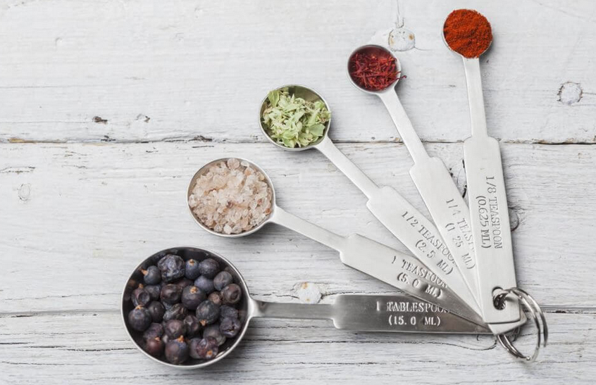 How to use teaspoon to measure other ingredients in cup?