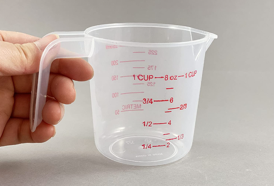 Alternatives to using measuring cups when making 3 4 cup